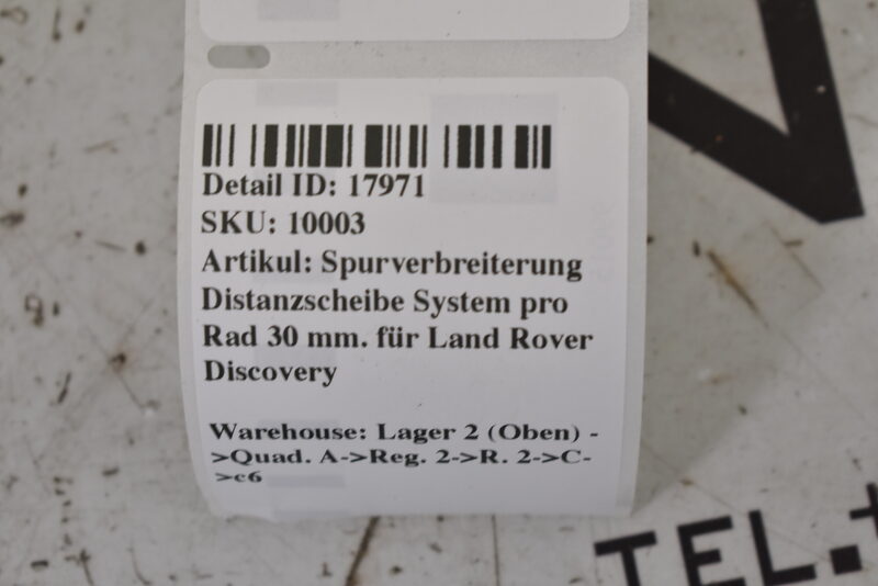 Spurverbreiterung Distanzscheibe System pro Rad 30 mm. für Land Rover Discovery Bild 5