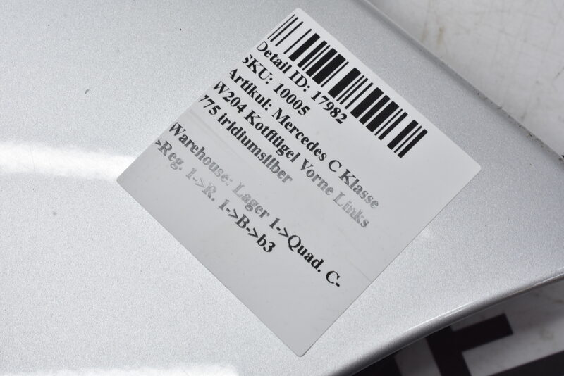 Mercedes C Klasse W204 Kotflügel Vorne Links 775 iridiumsilber Bild 5