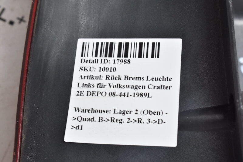 Rück Brems Leuchte Links für Volkswagen Crafter 2E DEPO 08-441-1989L Bild 5
