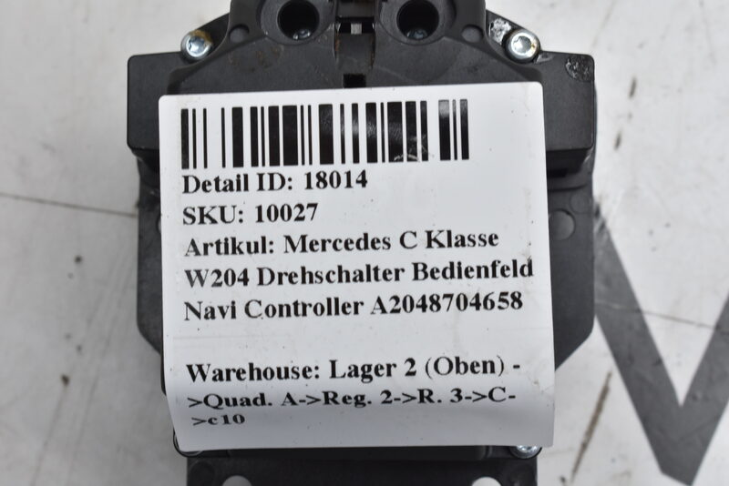 Mercedes C Klasse W204 Drehschalter Bedienfeld Navi Controller A2048704658 Bild 4