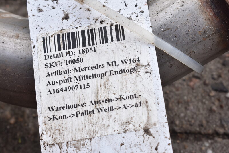 Mercedes ML W164 Auspuff Mitteltopf Endtopf A1644907115 Bild 5