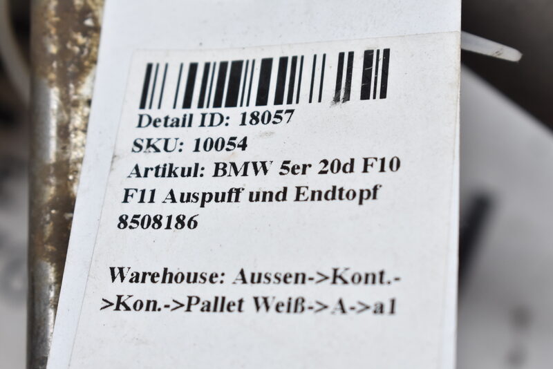 BMW 5er 20d F10 F11 Auspuff und Endtopf 8508186 Bild 8