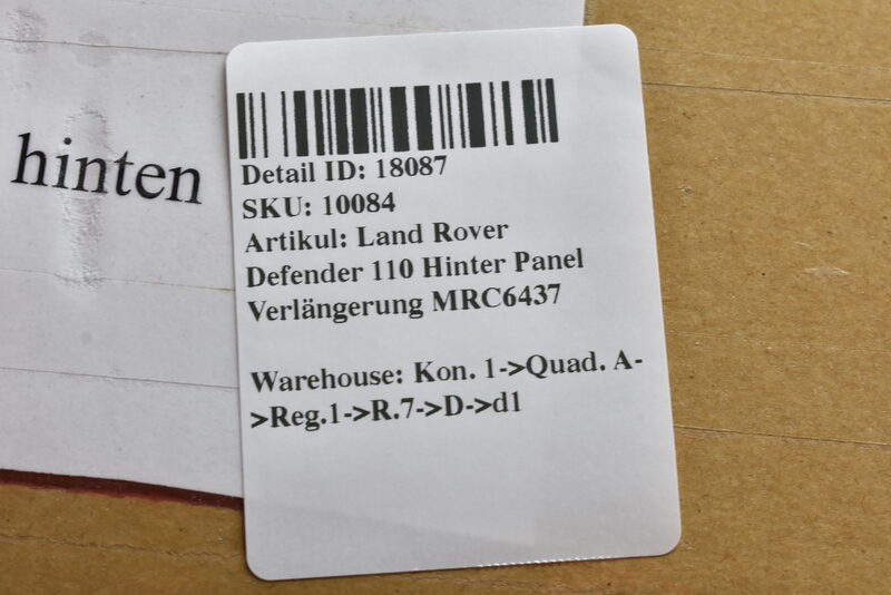 Land Rover Defender 110 Hinter Panel Verlängerung MRC6437 Bild 5