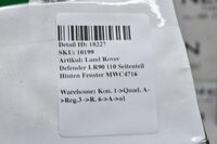 Land Rover Defender LR90 110 Seitenteil Hinten Fenster MWC4716 Bild 3