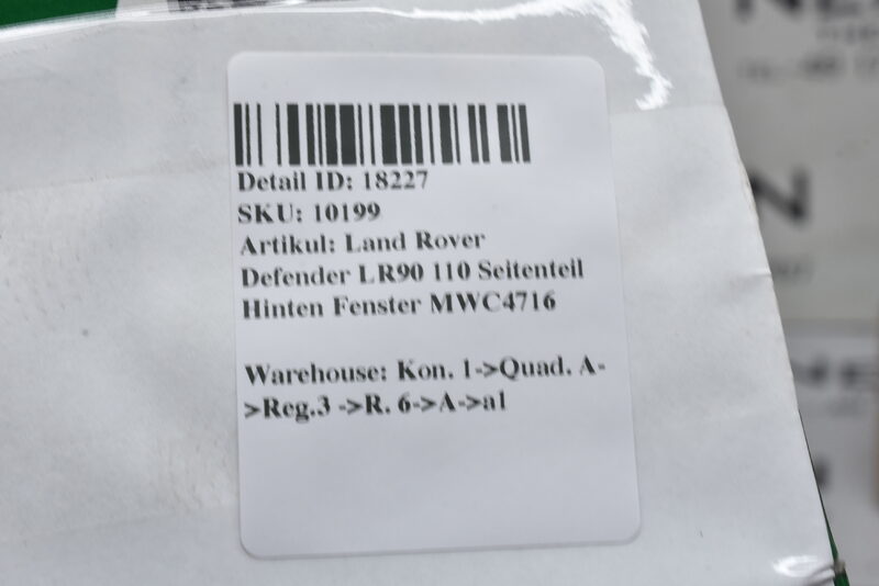 Land Rover Defender LR90 110 Seitenteil Hinten Fenster MWC4716 Bild 3