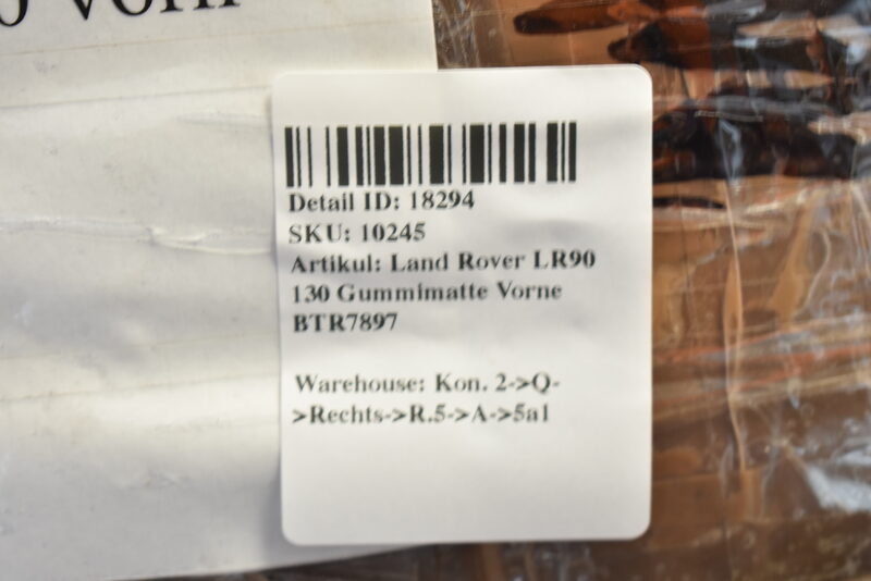 Land Rover LR90 130 Gummimatte Vorne BTR7897 Bild 4