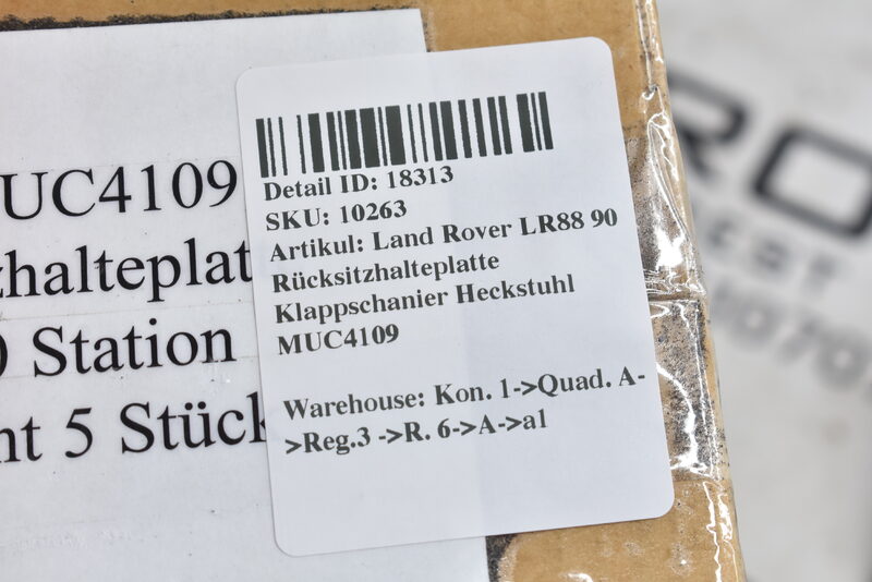 Land Rover LR88 90 Rücksitzhalteplatte Klappschanier Heckstuhl MUC4109 Bild 5