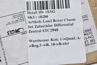 Land Rover Classic Set Zahnräder Differential Zentral STC2940 Bild 3