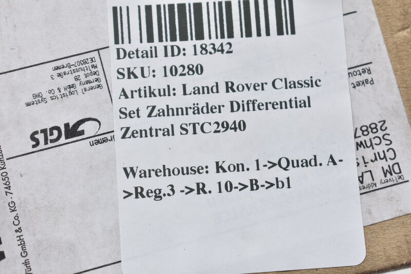 Land Rover Classic Set Zahnräder Differential Zentral STC2940 Bild 3