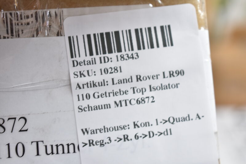 Land Rover LR90 110 Getriebe Top Isolator Schaum MTC6872 Bild 3