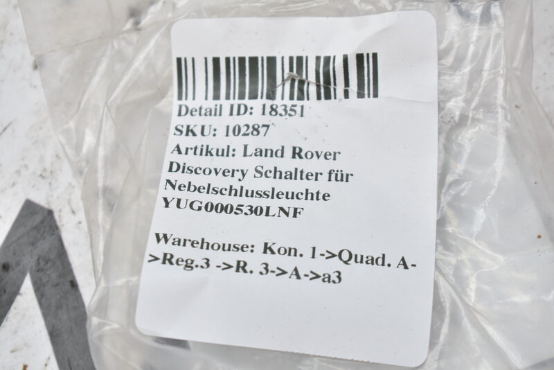Land Rover Discovery Schalter für Nebelschlussleuchte YUG000530LNF Bild 6