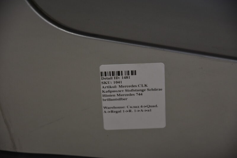 Mercedes CLK Cabrio Stoßstange Schürze Hinten 744 brillantsilber Bild 10