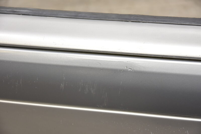 Mercedes CLK Cabrio Stoßstange Schürze Hinten 744 brillantsilber Bild 6
