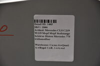 Mercedes CLS C219 W219 Mopf Stoßstange Schürze Hinten 775 silber Bild 8