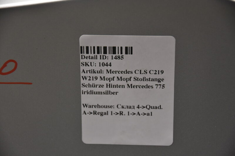 Mercedes CLS C219 W219 Mopf Stoßstange Schürze Hinten 775 silber Bild 8