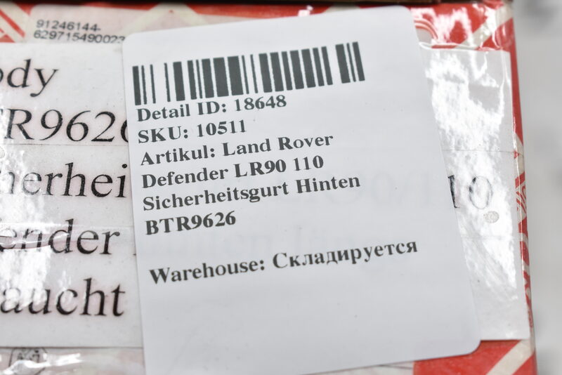 Land Rover Defender LR90 110 Sicherheitsgurt Hinten BTR9626 Bild 5