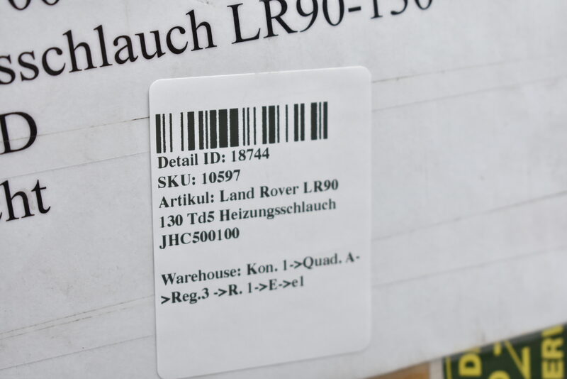 Land Rover LR90 130 Td5 Heizungsschlauch JHC500100 Bild 3