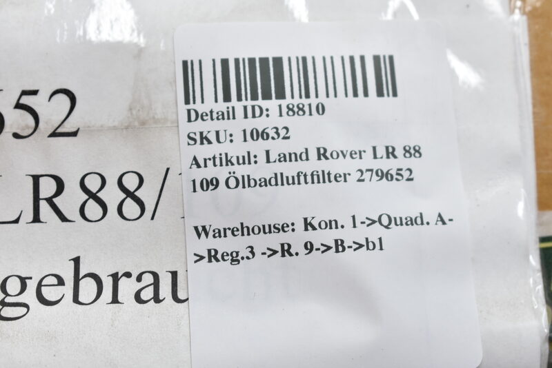 Land Rover LR 88 109 Ölbadluftfilter 279652 Bild 5