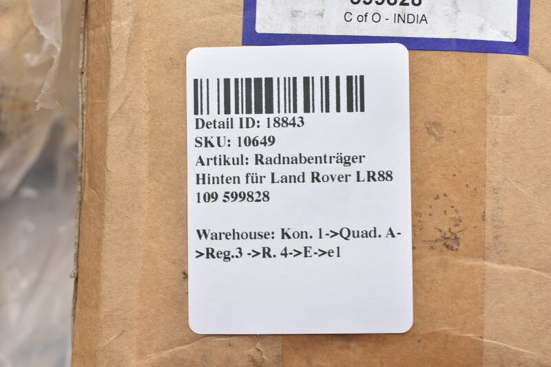 Radnabenträger Hinten für Land Rover LR88 109 599828 Bild 4