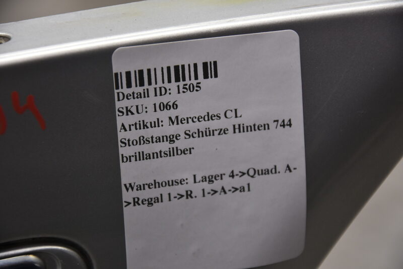 Mercedes CL W215 Stoßstange Schürze Hinten 744 brillantsilber Bild 10