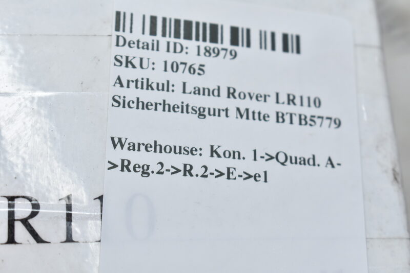 Land Rover LR110 Sicherheitsgurt Mtte BTB5779 Bild 4