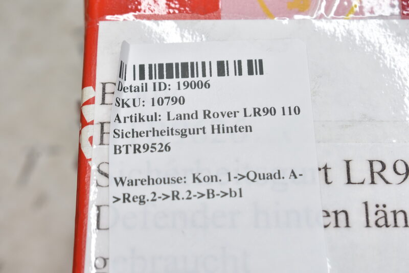 Land Rover LR90 110 Sicherheitsgurt Hinten BTR9526 Bild 3