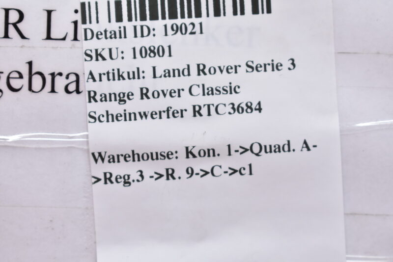 Land Rover Serie 3 Range Rover Classic Scheinwerfer  RTC3684 Bild 4