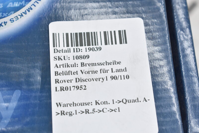 Bremsscheibe Belüftet Vorne für Land Rover Discovery1 90/110 LR017952 Bild 3