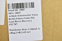 Scheinwerfer Vorne Rechts Fahren Links Für Land Rover Discovery STC767 Bild 5
