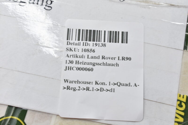 Land Rover LR90 130 Heizungsschlauch JHC000060 Bild 5
