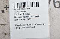 2 Stück Bremsscheiben für Land Rover LR017953 Bild 5