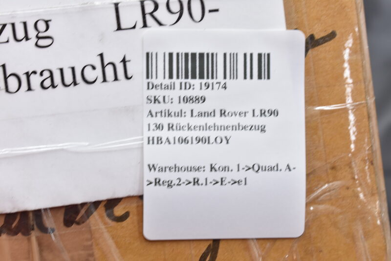 Land Rover LR90 130 Rückenlehnenbezug HBA106190LOY Bild 6