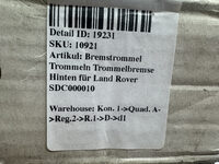 2 Stück Bremstrommel Trommeln Trommelbremse Hinten für Land Rover SDC000010 Bild 8