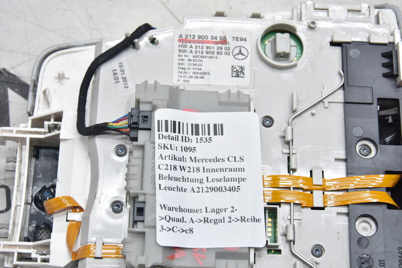 Mercedes CLS C218 W218 Innenraum Beleuchtung Leselampe Leuchte A2129003405 Bild 3