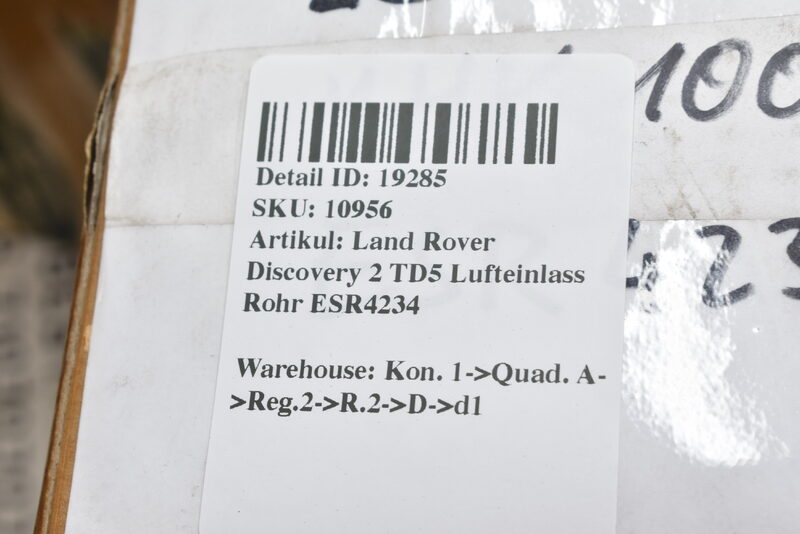 Land Rover Discovery 2 TD5 Luftmassenmesser Lufteinlass Rohr ESR4234 Bild 5