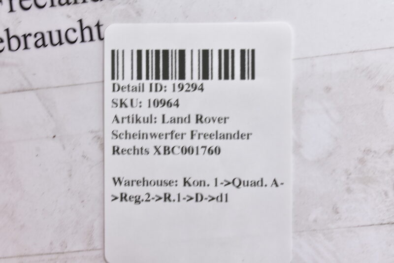 Land Rover Scheinwerfer Freelander Rechts XBC001760 Bild 5