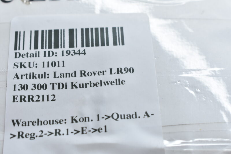 Land Rover LR90 130 300 TDi Kurbelwelle ERR2112 Bild 7