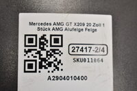 Mercedes AMG GT X209 20 Zoll 1 Stück AMG Alufelge Felge A2904010400 Bild 17