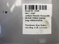 Porsche Macan 95B 18 Zoll 1 Stück Alufelge Felge Hinten 95B601025DB Bild 5