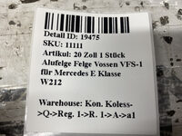 20 Zoll 1 Stück Alufelge Felge Vossen VFS-1 für Mercedes E Klasse W212 Bild 10