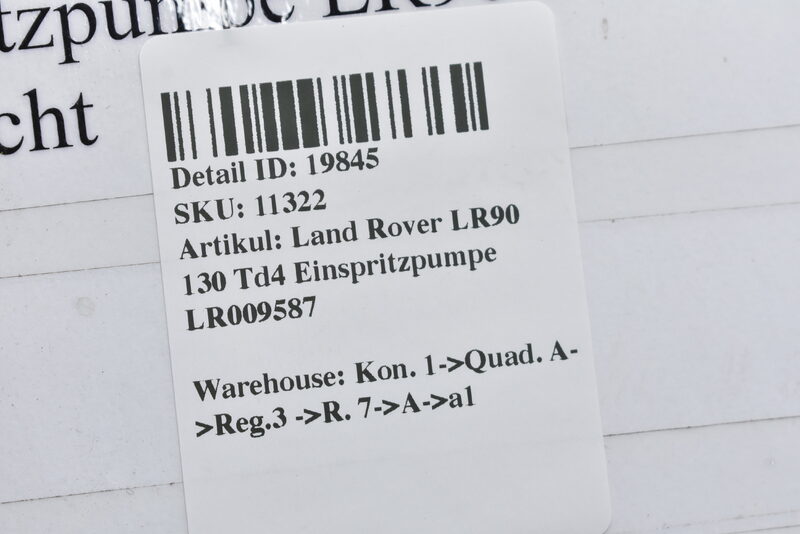 Land Rover LR90 130 Td4 Einspritzpumpe LR009587 Bild 5