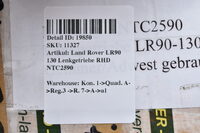 Land Rover LR90 130 Lenkgetriebe RHD NTC2590 Bild 5