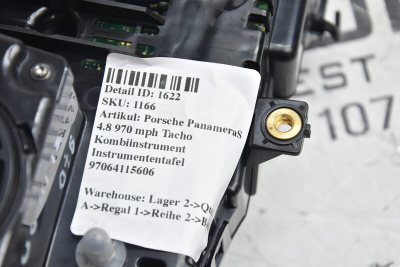 Porsche PanameraS 970 mph Tacho Kombiinstrument Instrumententafel 97064115606 Bild 7