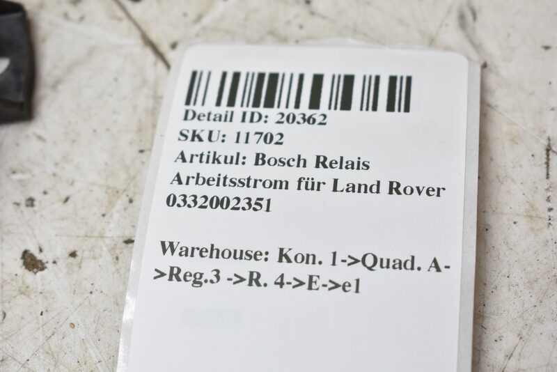 Bosch Relais Arbeitsstrom für Land Rover 0332002351 Bild 5