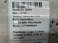 Mercedes SLK R171 Gurtschloss Gurtstraffer Sitzschnalle Rechts A1718600669 Bild 5
