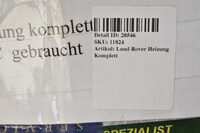 Land Rover Heizung Komplett Bild 6