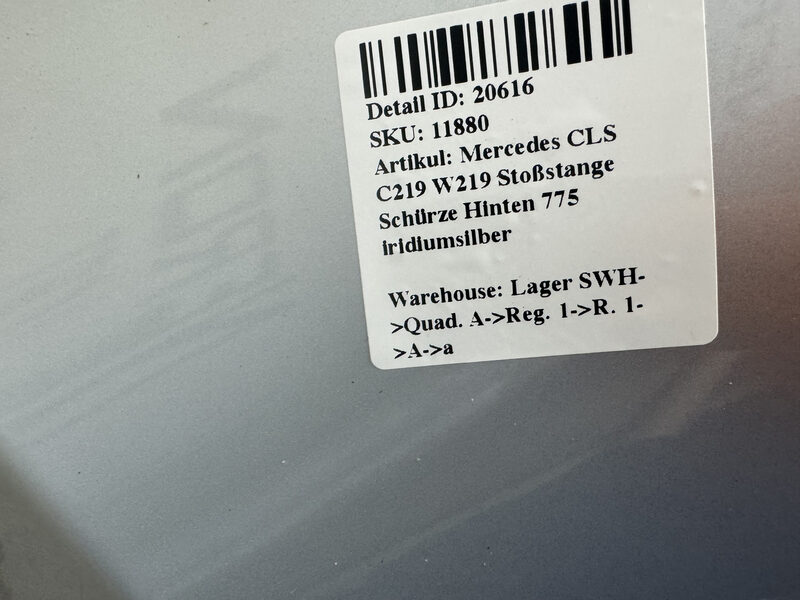 Mercedes CLS C219 W219 Stoßstange Schürze Hinten 775 iridiumsilber Bild 8