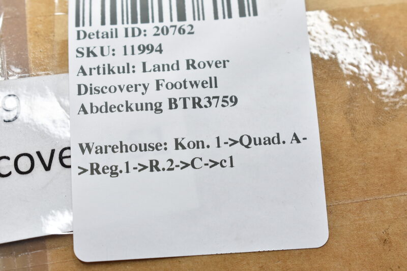 Land Rover Discovery Footwell Abdeckung BTR3759 Bild 5