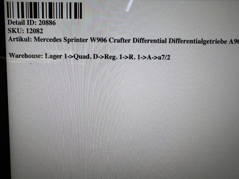 Mercedes Sprinter  W906 Crafter Differential Hinterachse 46:11 4,182 A9063500800 Bild 9