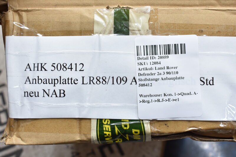 Land Rover Defender 2a 3 90/110 Stoßstange Anbauplatte 508412 Bild 4